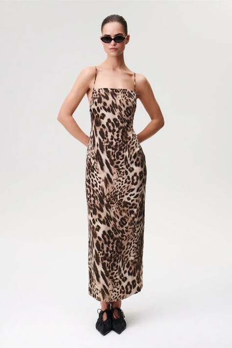 Undress Code sukienka kolor multicolor maxi dopasowana 983