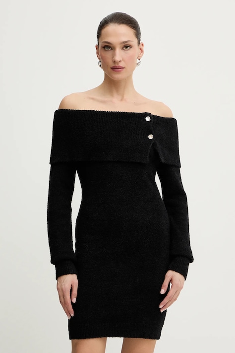 Morgan sukienka kolor czarny mini dopasowana RMBOGO