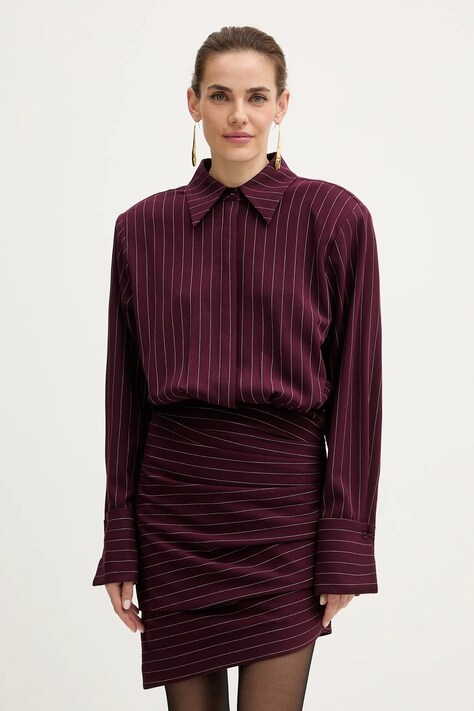 Retrofete sukienka Narine kolor bordowy mini prosta FW24-10168