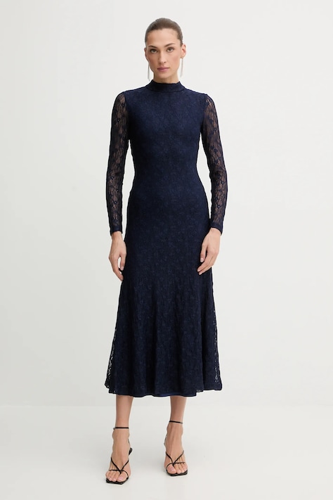Bardot vestito colore blu navy  59476DB2