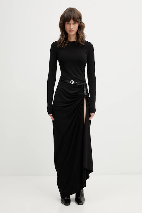 Coperni ruha Suspended fekete, maxi, egyenes, COPR223F5022