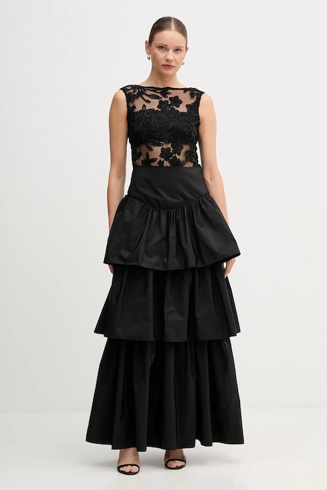 Pedro del Hierro rochie culoarea negru, midi, evazati