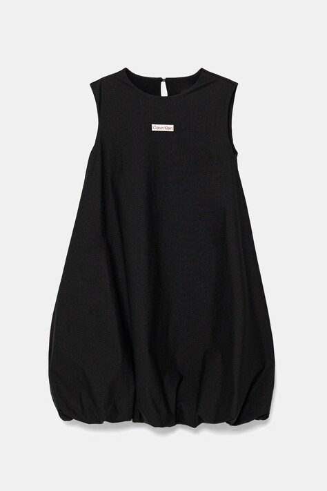 Calvin Klein Jeans rochie fete culoarea negru, mini, evazați, IG0IG02980