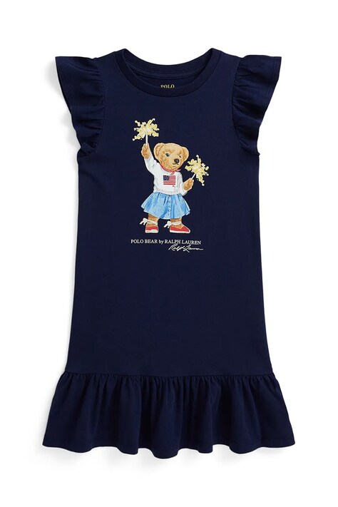 Polo Ralph Lauren rochie culoarea bleumarin, mini, drept, 312971136001