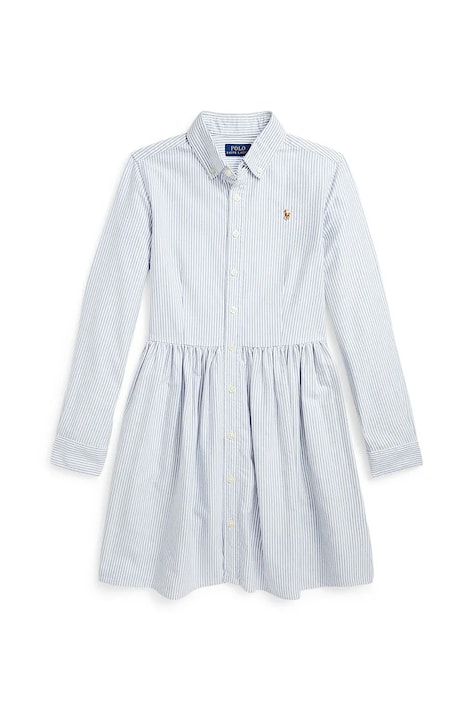 Šaty Polo Ralph Lauren modrá barva, mini, 313934185001