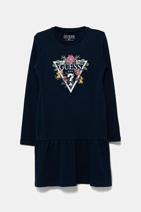 Guess rochie din bumbac pentru copii mini, evazați, K3YK13 KA6W4