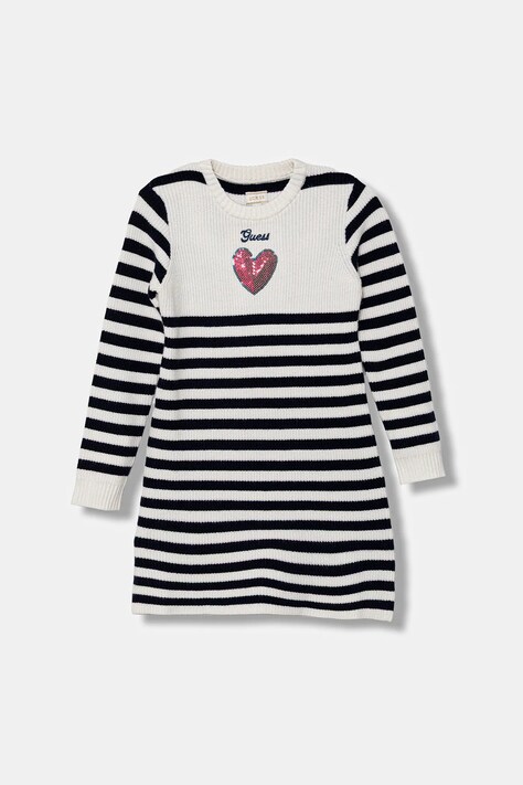 Guess sukienka kolor granatowy mini rozkloszowana K5YK07 Z3FU0