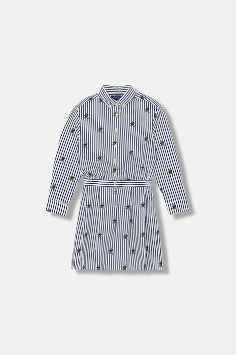 Polo Ralph Lauren sukienka bawełniana dziecięca kolor granatowy mini rozkloszowana 313978282001