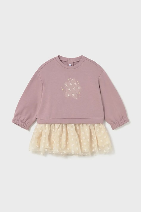 Mayoral rochie bebe culoarea roz, mini, evazați, 2912