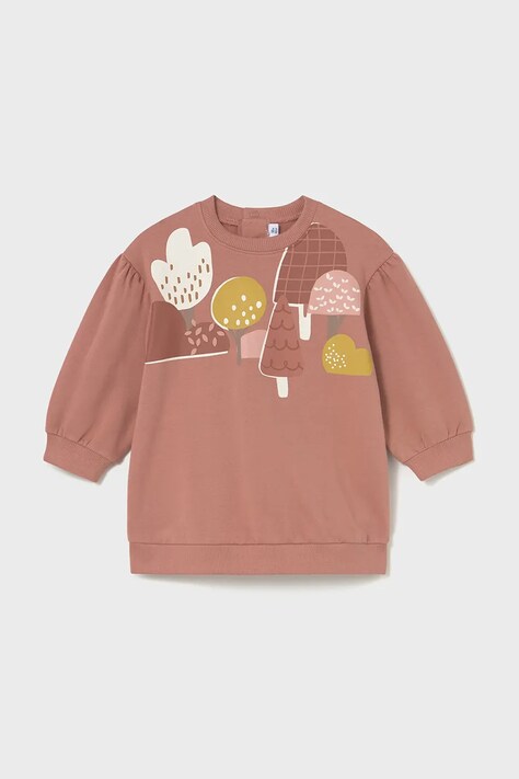 Dječja haljina Mayoral boja: crvena, mini, oversize, 2921