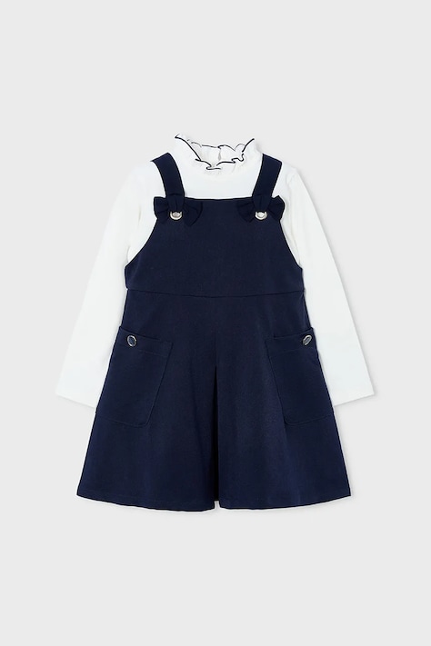 Dívčí šaty Mayoral modrá barva, mini, 4914