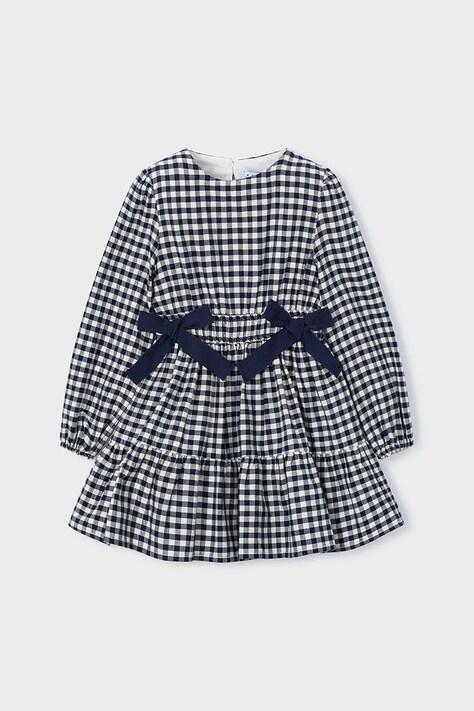 Детска рокля Mayoral в синьо къса разкроена 4915