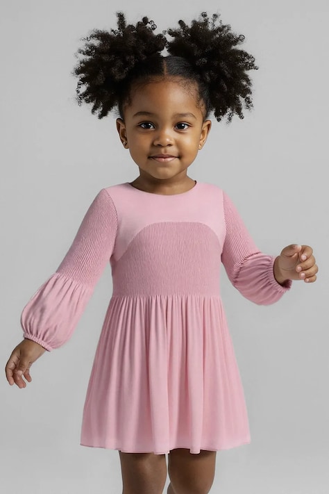 Šaty Mayoral ružová farba, mini, áčkový strih, 4922