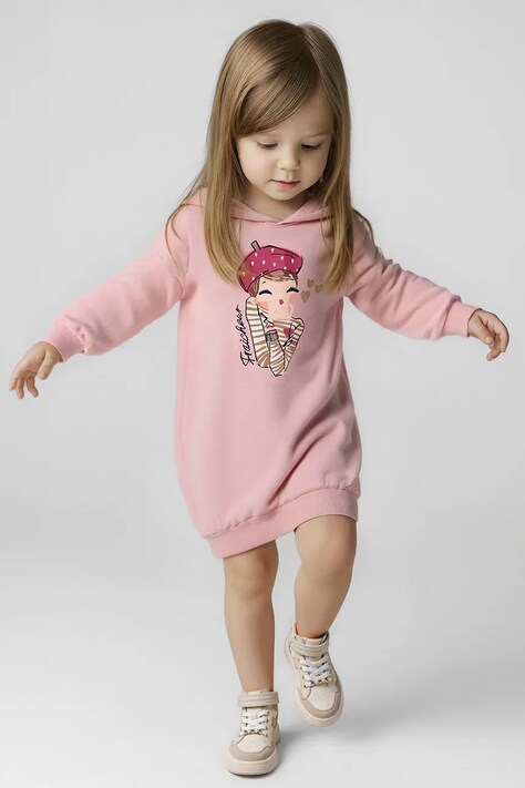 Mayoral rochie fete culoarea roz, mini, oversize, 4928