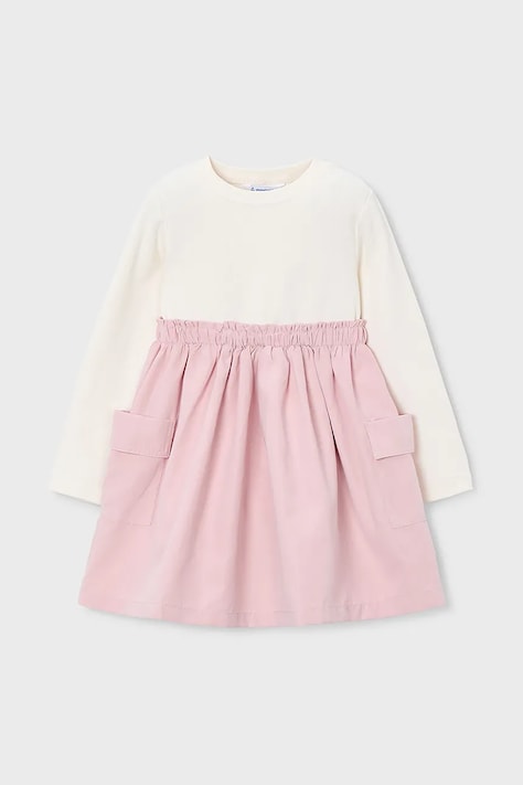 Mayoral rochie fete culoarea roz, mini, evazati, 4930
