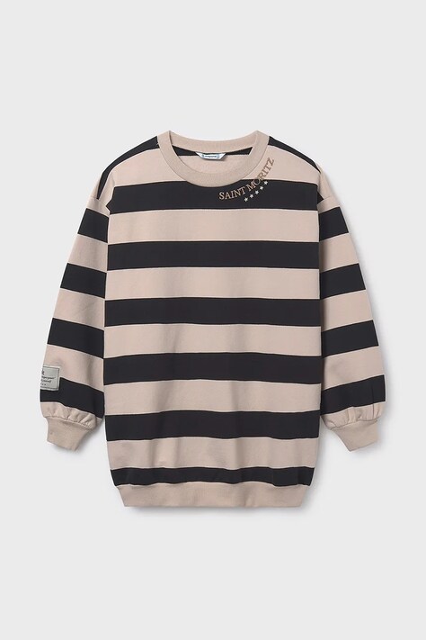 Детское платье Mayoral цвет чёрный midi oversize 7913