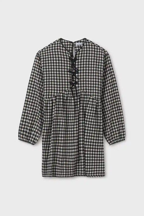 Mayoral vestito di cotone bambina colore grigio  7916