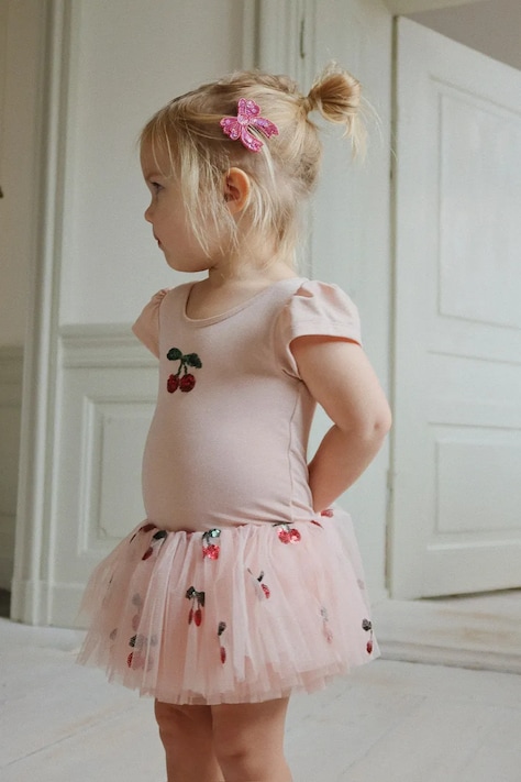 Дитяча сукня Konges Sløjd MARINA DRESS колір рожевий mini розкльошена KS103900