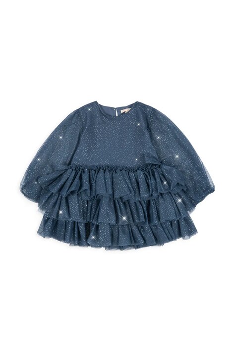Παιδικό φόρεμα Konges Sløjd FAY DRESS GRS χρώμα: ναυτικό μπλε, KS103807