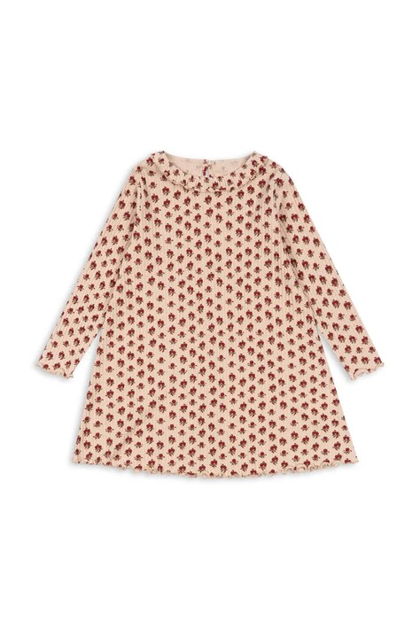 Παιδικό φόρεμα Konges Sløjd NIA DRESS GOTS χρώμα: πορτοκαλί, KS103942