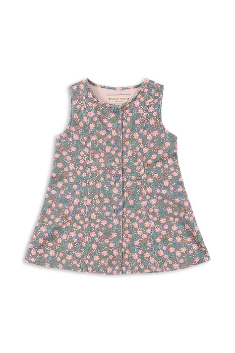 Παιδικό βαμβακερό φόρεμα Konges Sløjd CARA DRESS GOTS χρώμα: πολύχρωμο, KS103740