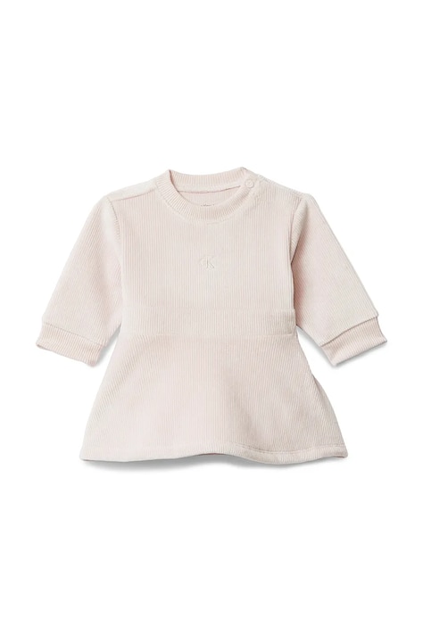 Дитяча сукня Calvin Klein Jeans колір рожевий mini розкльошена IN0IN00327