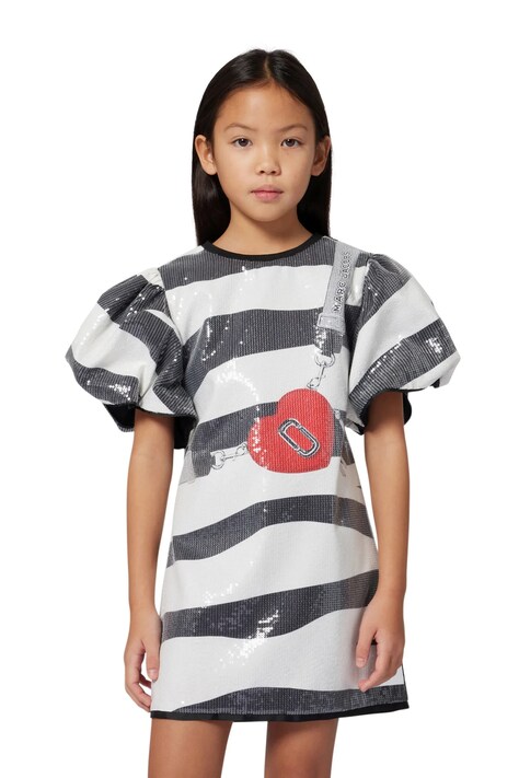 Παιδικό φόρεμα Marc Jacobs χρώμα: μαύρο, W60601