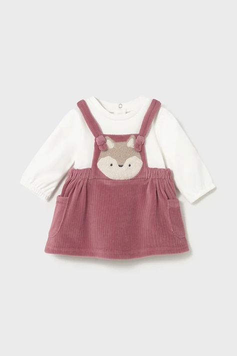 Mayoral Newborn sukienka niemowlęca kolor różowy mini rozkloszowana 2802