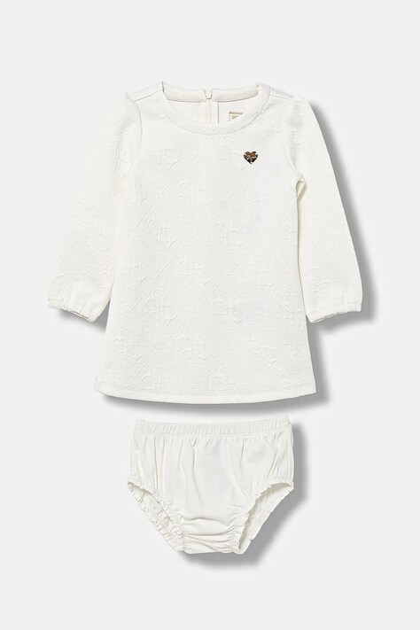 Guess sukienka niemowlęca kolor beżowy mini rozkloszowana A5BK00 K0742