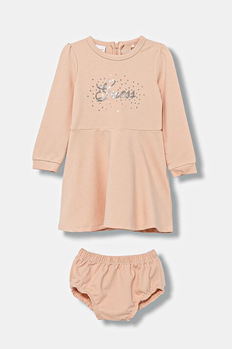 Guess sukienka niemowlęca kolor pomarańczowy mini rozkloszowana A5BK04 KAE30