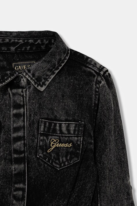 Guess sukienka dziecięca kolor czarny mini rozkloszowana K5BK05 D4IC0