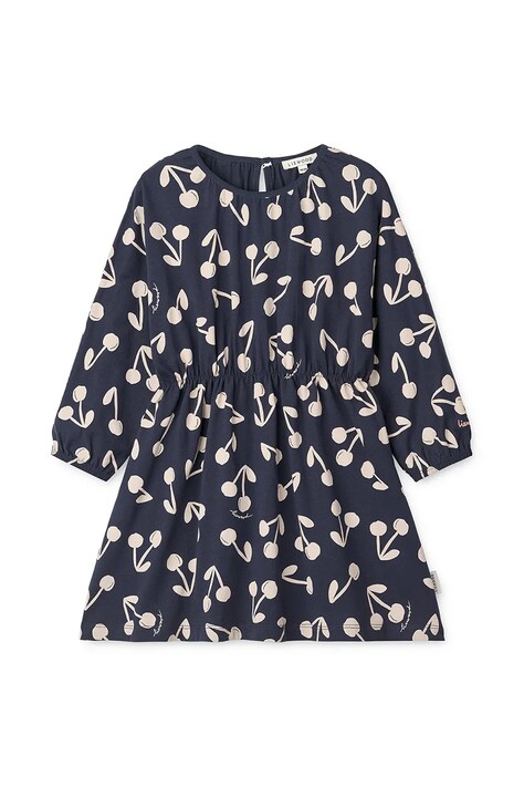 Liewood sukienka bawełniana dziecięca Sadia Printed Dress kolor granatowy mini rozkloszowana LW20216