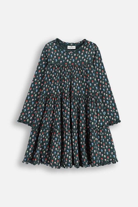 Coccodrillo rochie fete culoarea verde, mini, evazați, FROSTING PUDDLE GIRL KIDS