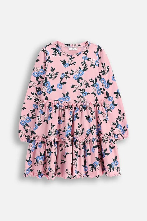 Coccodrillo rochie fete culoarea roz, mini, evazați, FROSTING PUDDLE GIRL KIDS