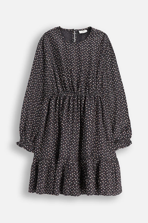 Παιδικό φόρεμα με βισκόζη Coccodrillo χρώμα: γκρι, WINTER COSY GRIL JUNIOR