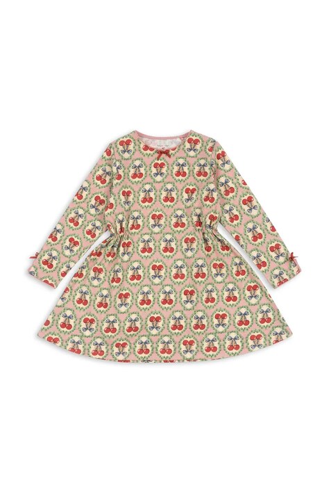 Βαμβακερό φόρεμα Konges Sløjd DREY LS DRESS GOTS χρώμα: πολύχρωμο, KS102033