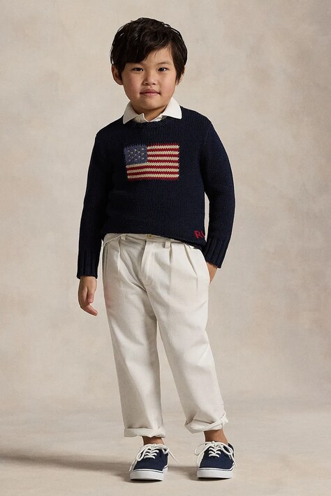 Светр Polo Ralph Lauren — AW25-SWB009, темно-синій — фото 4