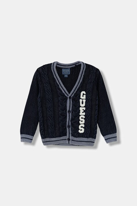 Guess kardigan dziecięcy kolor granatowy N5YR04 Z3FE0