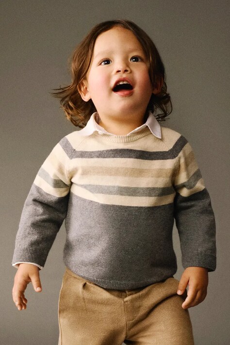 Παιδικό πουλόβερ από μείγμα μαλλιού Mayoral χρώμα: γκρι, 2342