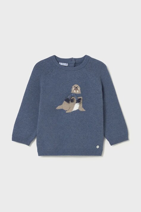 Mayoral maglione per bambini con misto lana colore blu 2345