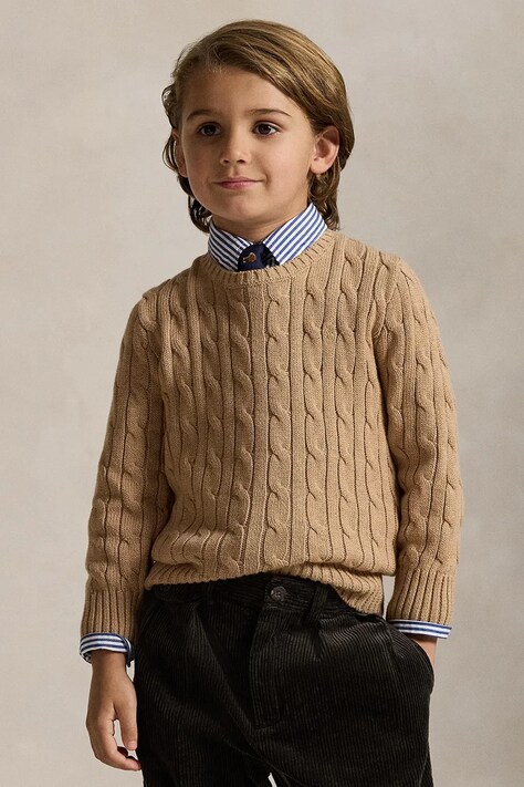 Polo Ralph Lauren pamut pulóver barna, 322702674082