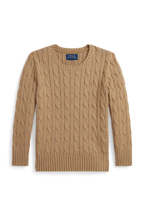 Polo Ralph Lauren maglione in cotone colore marrone 322702674082