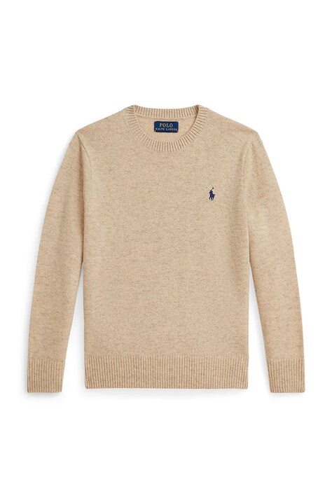 Polo Ralph Lauren sweter wełniany dziecięcy kolor beżowy 323951349008