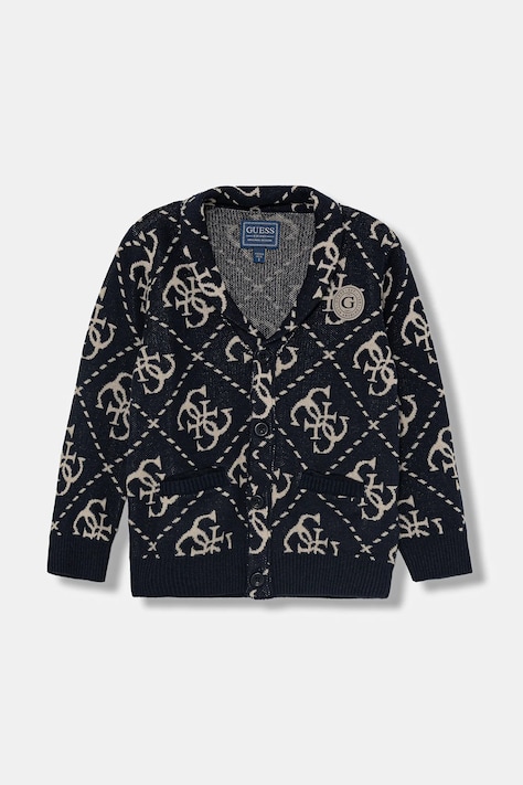 Guess kardigan dziecięcy kolor czarny lekki N5BR01 Z3HL1