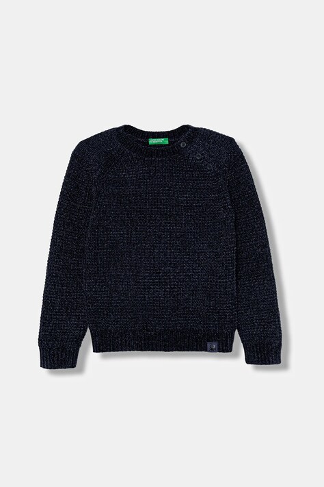 United Colors of Benetton sweter kolor granatowy lekki 16CLG100Z