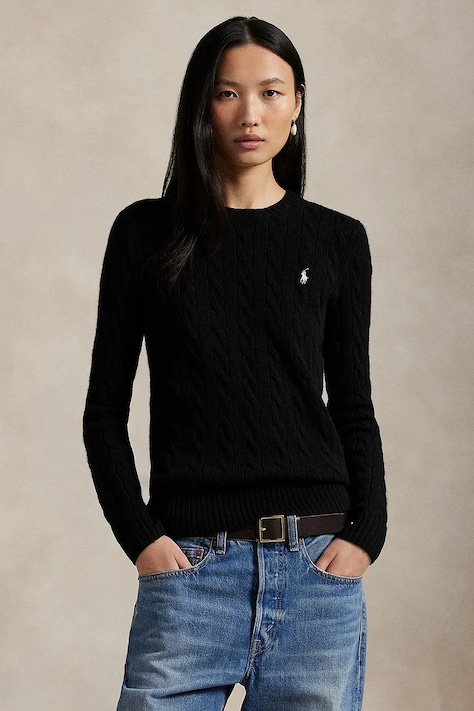 Polo Ralph Lauren pulover culoarea negru, light, 211971865