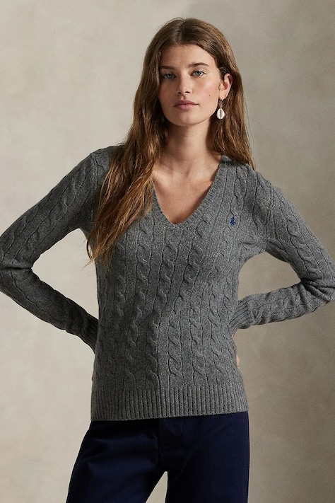 Polo Ralph Lauren pulover culoarea gri, 211971866