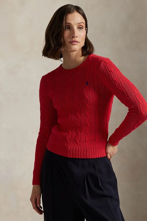 Svetr Polo Ralph Lauren dámský, červená barva, 211971869