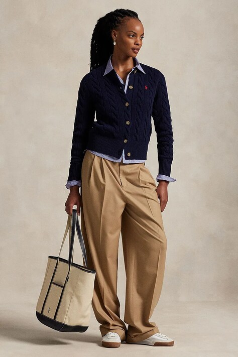 Polo Ralph Lauren кардиган жіночий вовняний — AW25-SWD00Y, темно-синій — фото 3