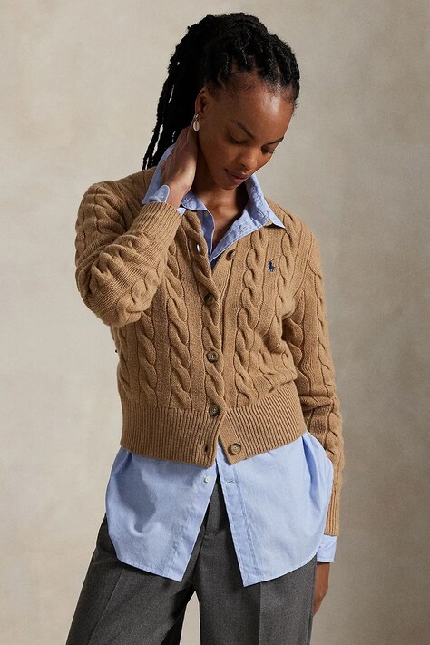 Polo Ralph Lauren pulover culoarea bej, 211972104